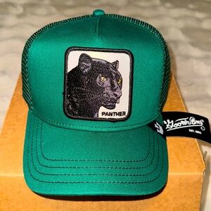 GOORIN BROS THE PANTHER TRUCKER MENS GREEN HAT